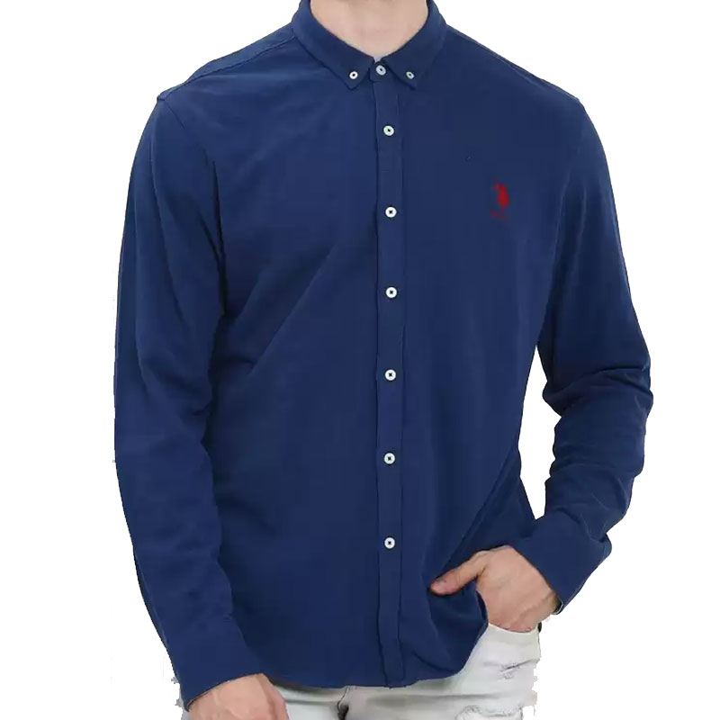 U S POLO ASSN MEN SOLID CASUAL SHIRT